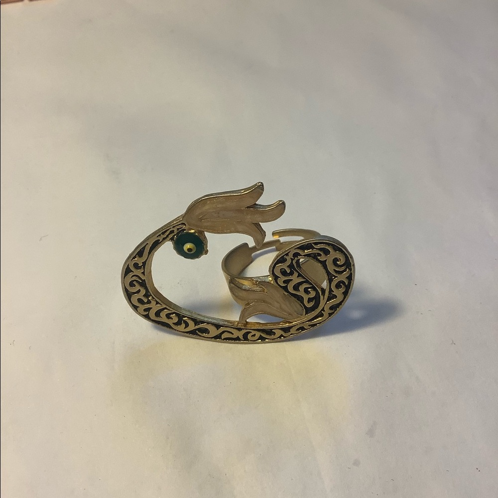 Unique Statement Ring Tulip Evil Eye From Greece. - image 2